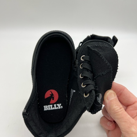 Billy Goat Kids Black High-Top Canvas Sneakers Size Baby 6 - Picture 7 of 10
